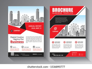 Brochure design, cover modern layout, annual report, poster, flyer in A4 with colorful triangles, geometric shapes for tech, science, market with light background