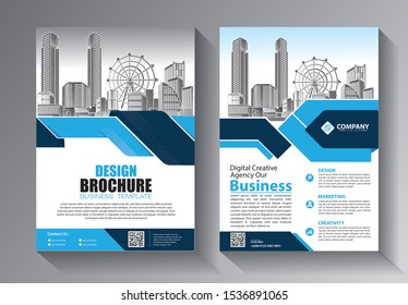 Brochure design, cover modern layout, annual report, poster, flyer in A4 with colorful triangles, geometric shapes for tech, science, market with light background