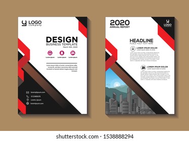 Brochure design, cover modern layout, annual report, poster, flyer in A4  vector template