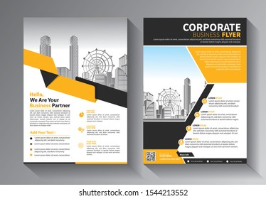 Brochure design, cover modern layout, annual report, poster, flyer in A4 with colorful triangles, geometric shapes for tech, science, market with light background