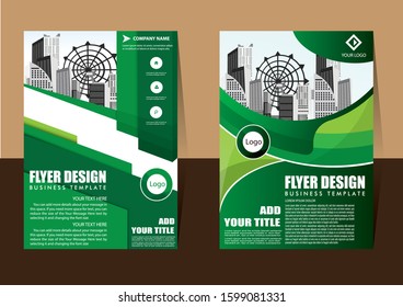 Brochure design, cover modern layout, annual report, poster, flyer in A4 with colorful triangles, geometric shapes for tech, science, market with light background