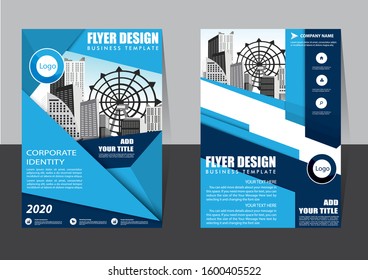 Brochure design, cover modern layout, annual report, poster, flyer in A4 with colorful triangles, geometric shapes for tech, science, market with light background