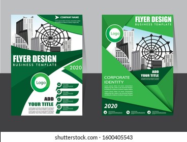 Brochure design, cover modern layout, annual report, poster, flyer in A4 with colorful triangles, geometric shapes for tech, science, market with light background
