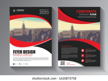 Brochure design, cover modern layout, annual report, poster, flyer in A4 with colorful triangles, geometric shapes for tech, science, market with light background