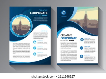 Brochure design, cover modern layout, annual report, poster, flyer in A4 with colorful triangles, geometric shapes for tech, science, market with light background