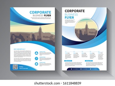 Brochure design, cover modern layout, annual report, poster, flyer in A4 with colorful triangles, geometric shapes for tech, science, market with light background