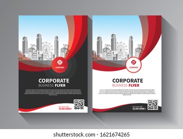 Brochure design, cover modern layout, annual report, poster, flyer in A4 with colorful triangles, geometric shapes for tech, science, market with light background