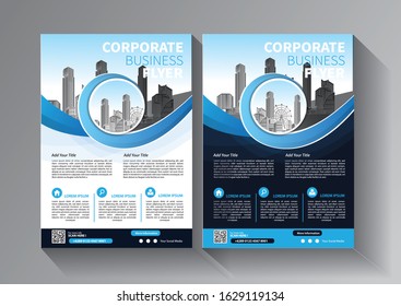 Brochure design, cover modern layout, annual report, poster, flyer in A4 with colorful triangles, geometric shapes for tech, science, market with light background