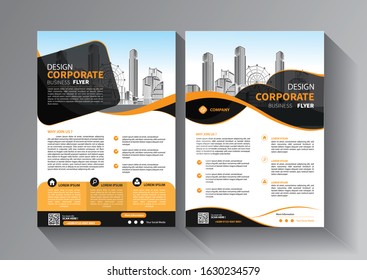 Brochure design, cover modern layout, annual report 