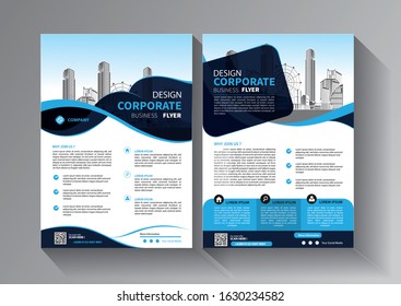 Brochure design, cover modern layout, annual report 