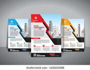 Brochure design, cover modern layout, annual report 