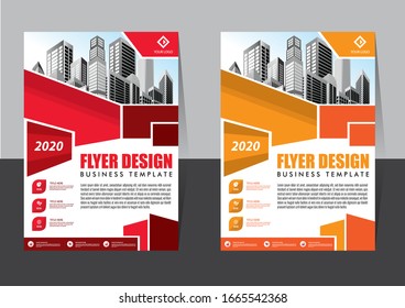 Brochure design, cover modern layout, annual report, poster, flyer in A4 with colorful triangles, geometric shapes for tech, science, market with light background