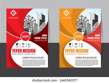 Brochure design, cover modern layout, annual report, poster, flyer in A4 with colorful triangles, geometric shapes for tech, science, market with light background