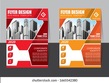  Diseño de folleto, diseño moderno de portada, informe anual, afiche, volante en A4 con triángulos coloridos, formas geométricas para tecnología, ciencia, mercado con fondo claro