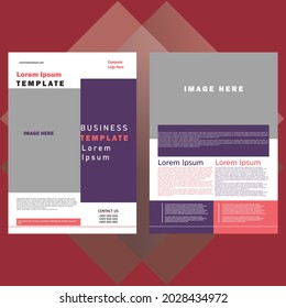 Diseño de folleto, diseño moderno de portada, informe anual, afiche, volante en A4, ilustración vectorial 