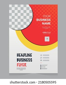 Brochure design, cover modern layout, annual report, poster, flyer in A4 with colorful triangles