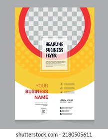 Brochure design, cover modern layout, annual report, poster, flyer in A4 with colorful triangles