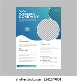 Brochure design, cover modern layout, annual report, poster, flyer in A4