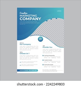 Brochure design, cover modern layout, annual report, poster, flyer in A4