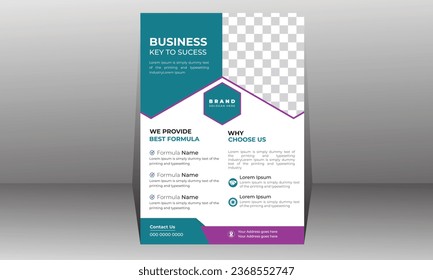 Brochure design, cover modern layout, annual report, poster, flyer in A4