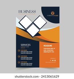 Brochure design, cover modern layout, annual report, poster, flyer