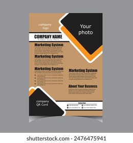 Brochure design, cover modern layout, annual report, poster, flyer in A4 1.eps