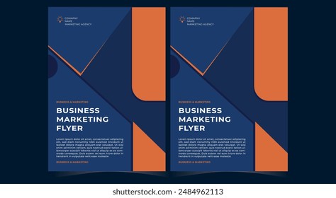 Diseño de folletos, diseño moderno de la cubierta, informe anual, diseño de póster, volante en A4