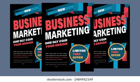Brochure design, cover modern layout, annual report, poster design, flyer in A4