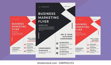 Brochure design, cover modern layout, annual report, poster design, flyer in A4