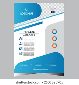 Brochure design, cover modern layout, annual report, poster, flyer in A4