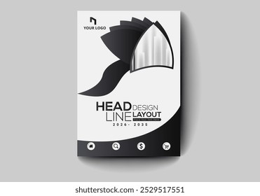 Brochure design, cover modern layout, poster, flyer in A4