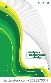 Brochure design, cover modern layout, annual report, poster, flyer in A4  in color green EPS 10
