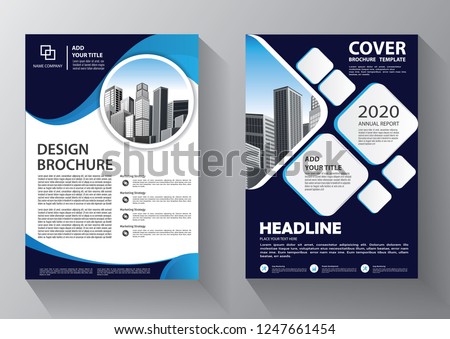 Brochure design, cover modern layout, annual report, poster, flyer in A4 with colorful triangles, geometric shapes for tech, science, market with light background