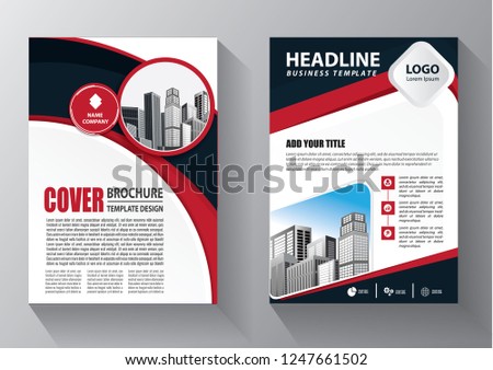 Brochure design, cover modern layout, annual report, poster, flyer in A4 with colorful triangles, geometric shapes for tech, science, market with light background