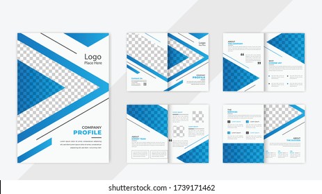 Brochure design with cover page for company profile, annual report,
brochures, flyers, presentations, leaflet, magazine, book .and a4 size scale for editable.