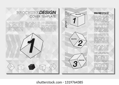 Brochure design cover template vector illustration