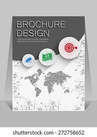 brochure design the first page, corporate business report