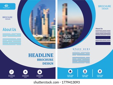 Broschüren-Design, Flyer in A4 , modernes Layout , Vektorvorlage in A4-Größe , Broschürenbericht