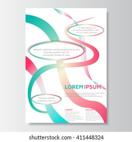 Brochure design. Flyer layout. Printable layout, flyer template. Magazine cover, poster template. Business concept. Vector illustration, eps 10