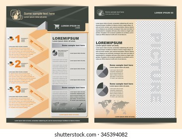 Brochure design, Flyer Layout template vector abstract