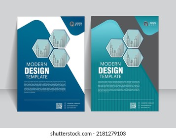 Diseño de folleto, volante, folleto, plantilla de diseño de cubierta, Informe anual, Financial , negocio para el fondo. fondo plano abstracto, tamaño A4. ilustración vectorial.