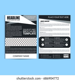 Brochure Design, Flyer Template, Size A4, Vector, Illustration, Eps File