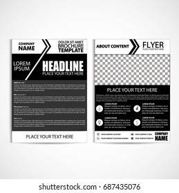 Brochure Design, Flyer Template, Size A4, Vector, Illustration, Eps File