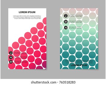 Brochure design, geometric abstract business brochure template, creative trend brochure