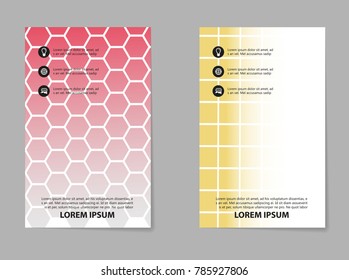 Brochure design, geometric abstract business brochure template, creative abstract business trend brochure