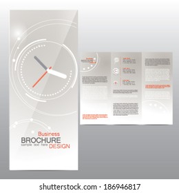 Brochure design with icons