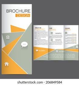 Brochure design with icons