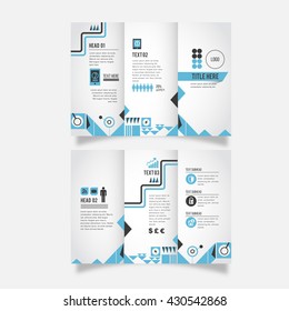 Brochure design info graphic