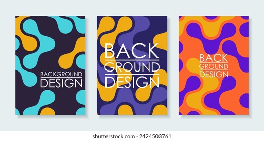 Broschürendesign-Layout mit Platz für Ihre Daten. Vektorgrafik.