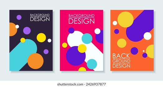 Brochure design layout with place for your data. Vector illustration.